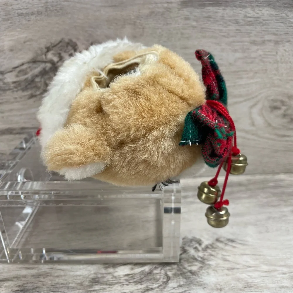2 Vintage 1985 Plush Door Knob Cover House Of Lloyd + Mouse Santa Christmas